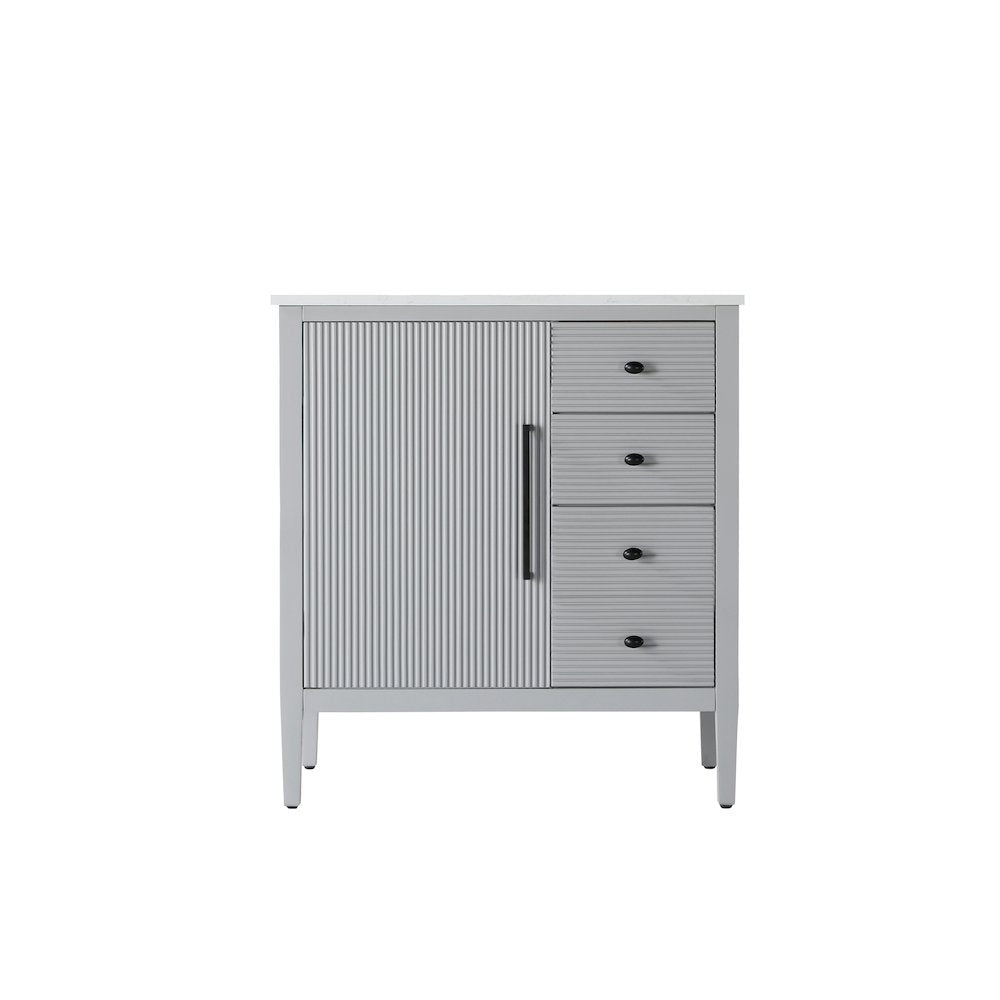 32 inch Single Bathroom Vanity in Grey