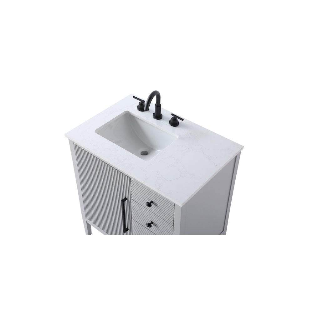 32 inch Single Bathroom Vanity in Grey