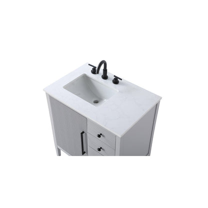 32 inch Single Bathroom Vanity in Grey