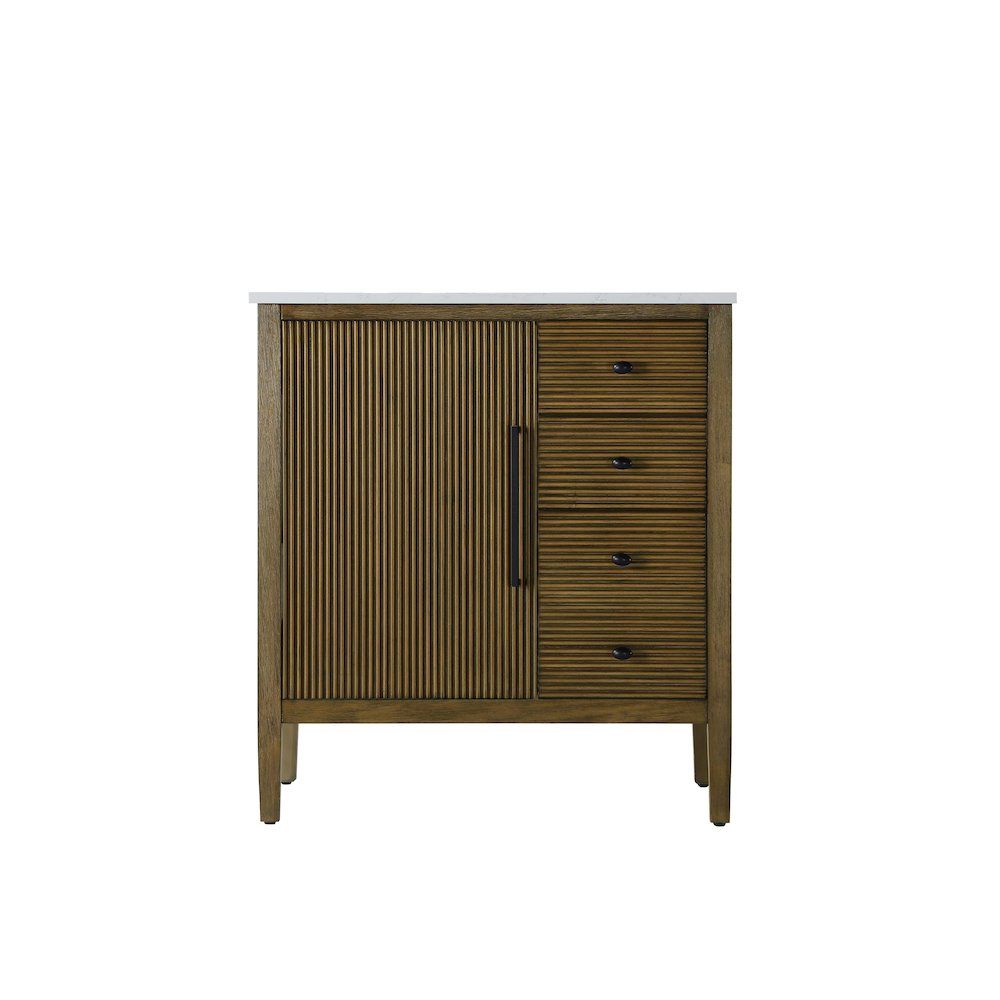 32 inch Single Bathroom Vanity in Hazel Oak