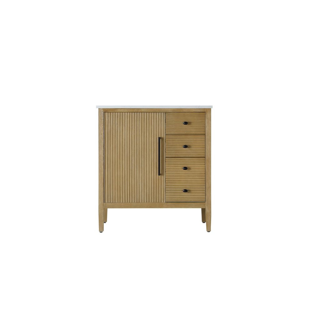 32 inch Single Bathroom Vanity in Linen Oak