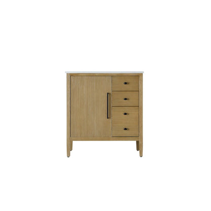 32 inch Single Bathroom Vanity in Linen Oak
