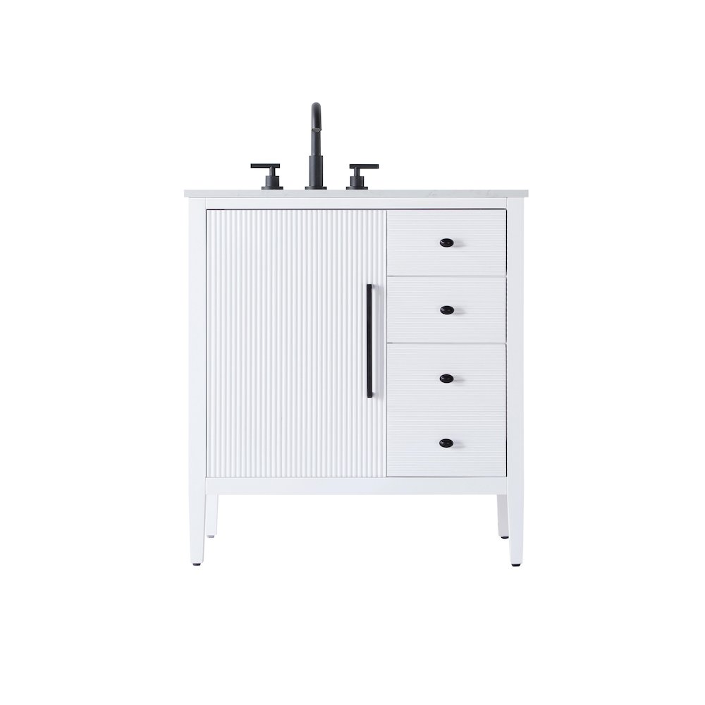 32 inch Single Bathroom Vanity in White