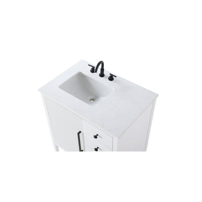 32 inch Single Bathroom Vanity in White