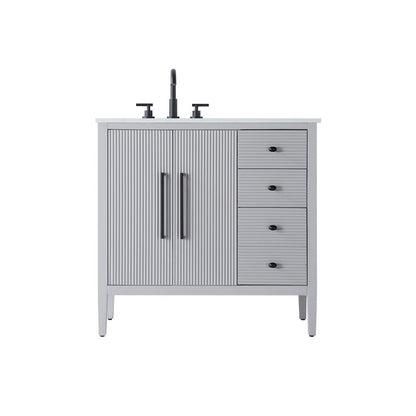 36 inch Single Bathroom Vanity in Grey