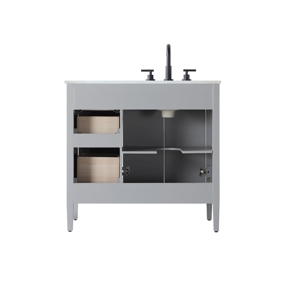 36 inch Single Bathroom Vanity in Grey