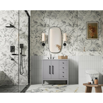 36 inch Single Bathroom Vanity in Grey