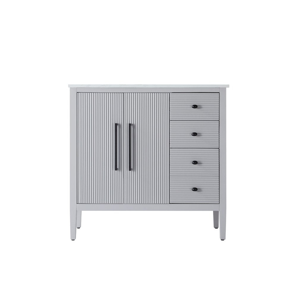 36 inch Single Bathroom Vanity in Grey