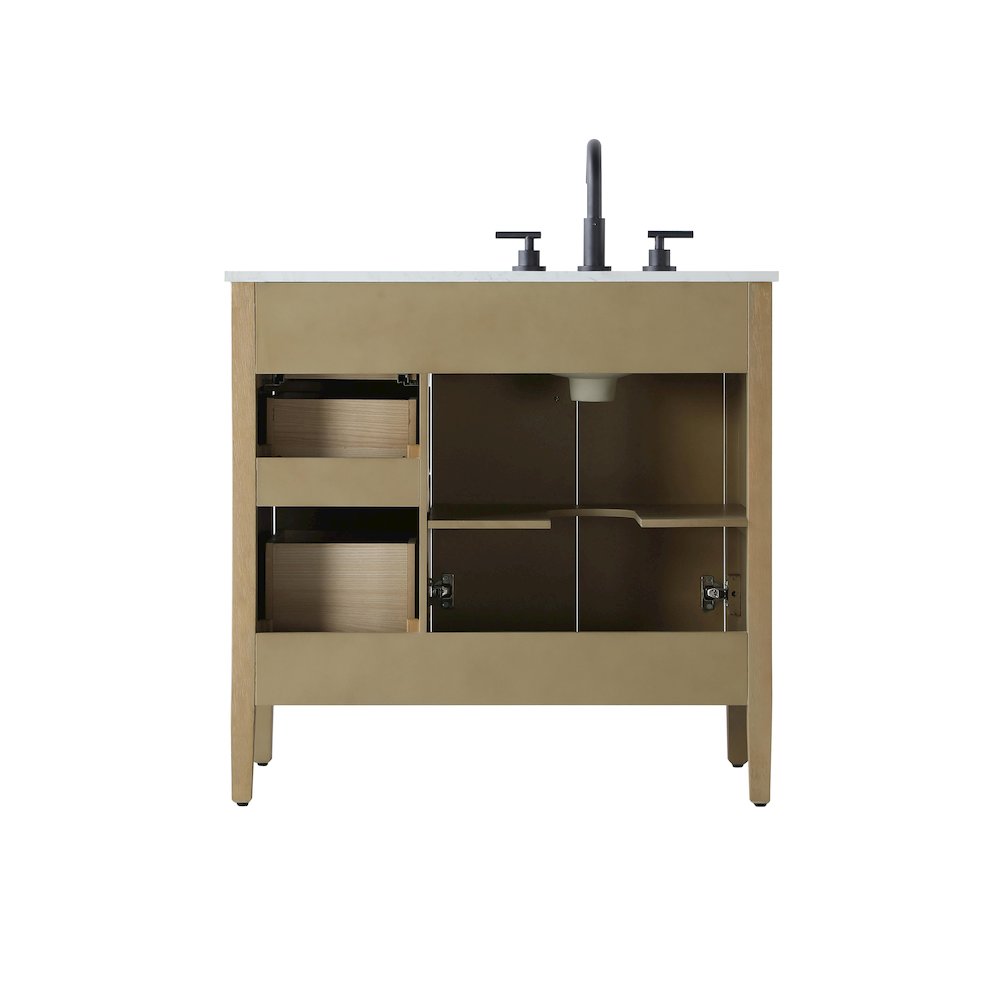36 inch Single Bathroom Vanity in Linen Oak
