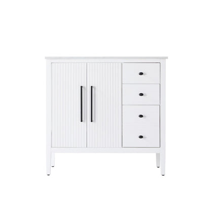 36 inch Single Bathroom Vanity in White