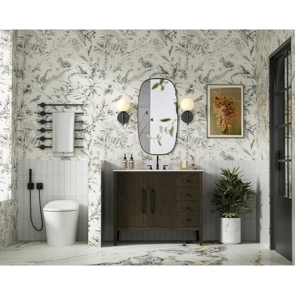 42 inch Single Bathroom Vanity in Chocolate Oak