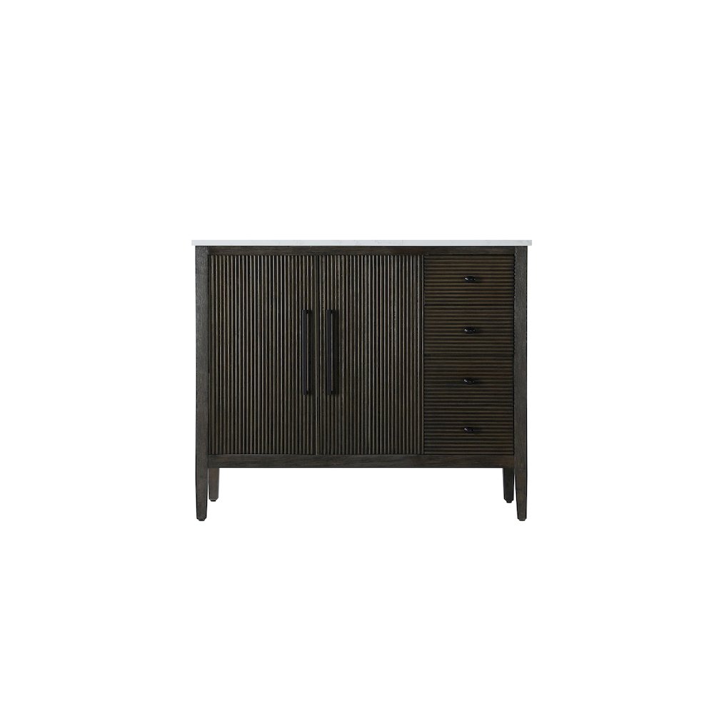 42 inch Single Bathroom Vanity in Chocolate Oak
