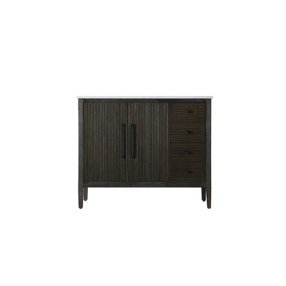 42 inch Single Bathroom Vanity in Chocolate Oak