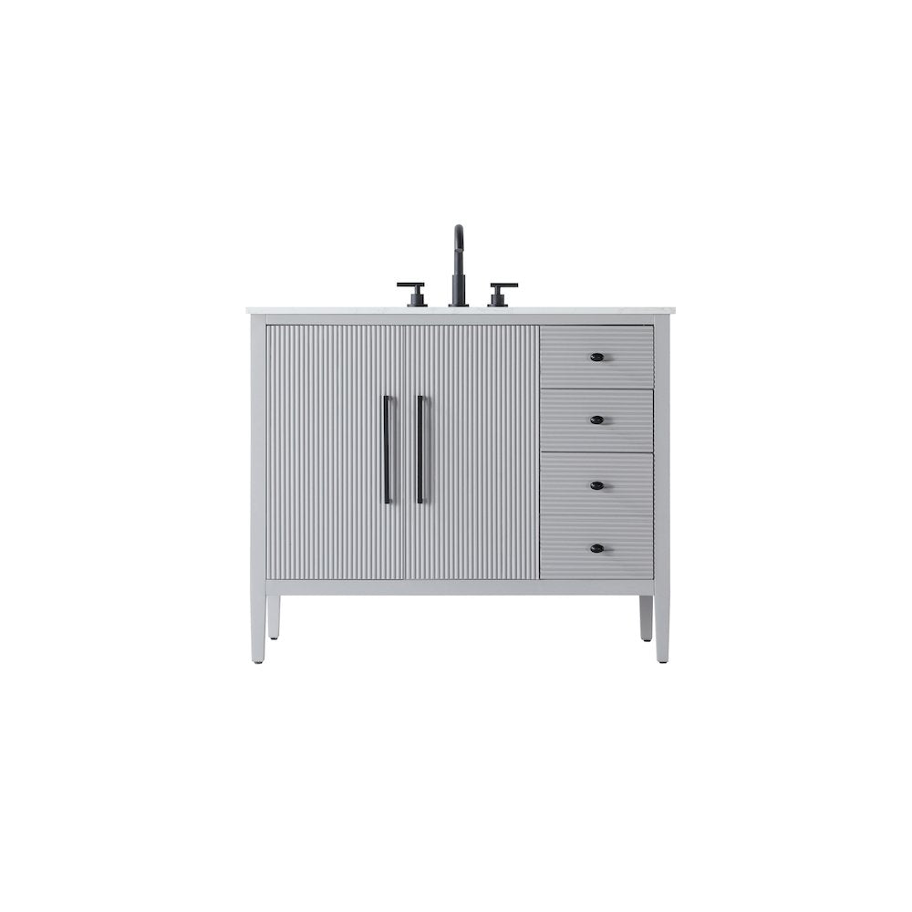 42 inch Single Bathroom Vanity in Grey
