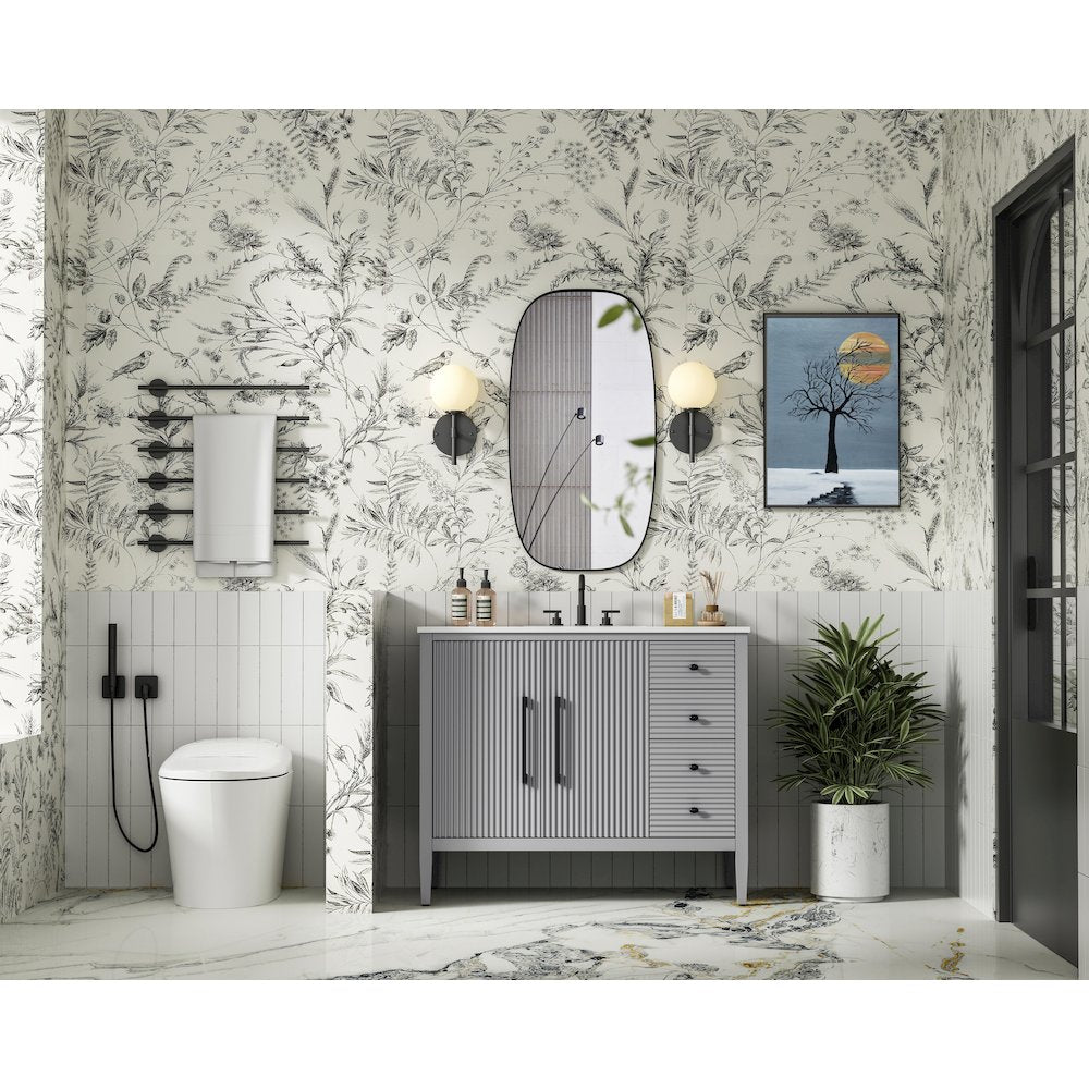 42 inch Single Bathroom Vanity in Grey