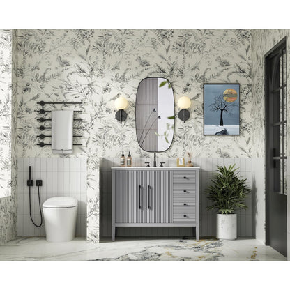 42 inch Single Bathroom Vanity in Grey