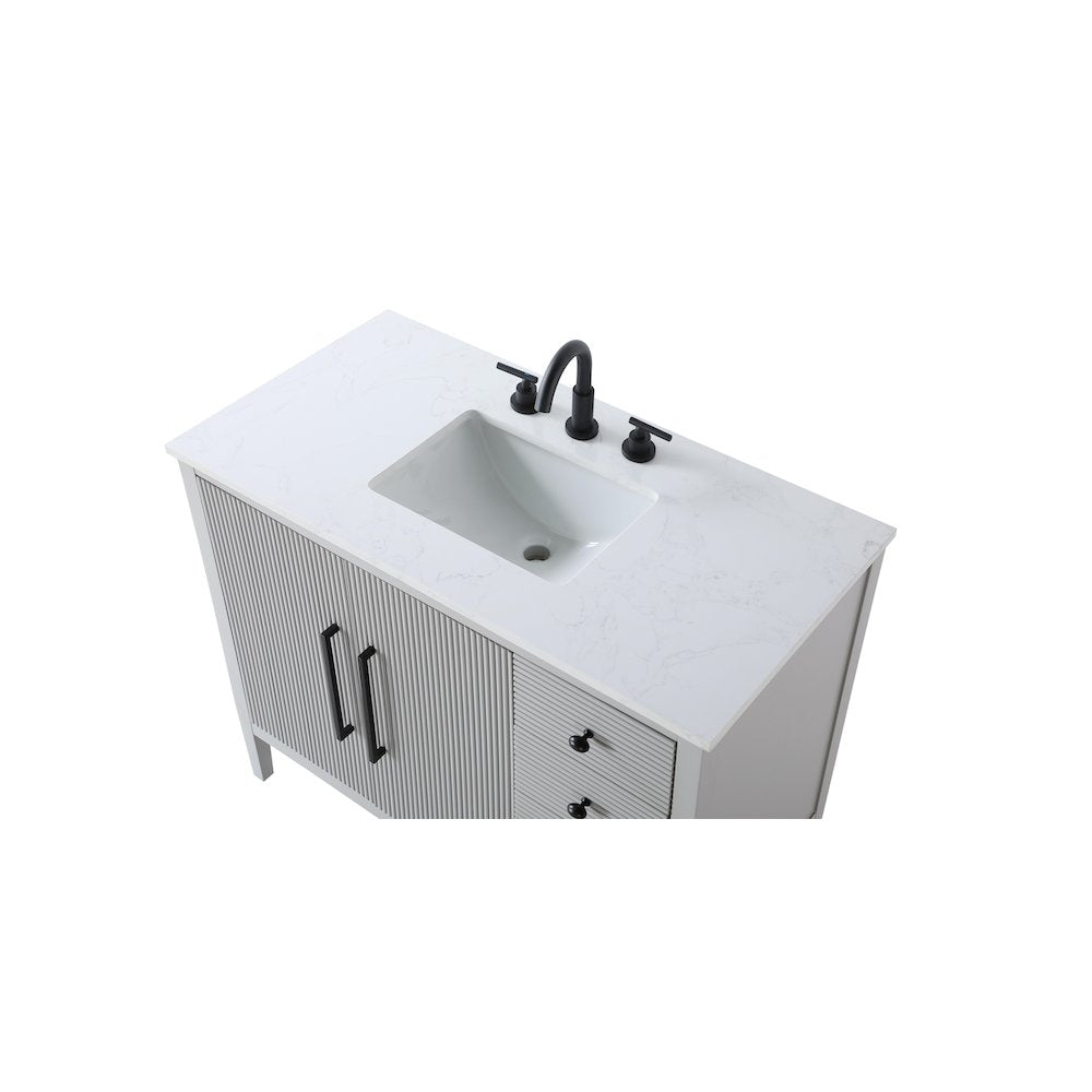 42 inch Single Bathroom Vanity in Grey