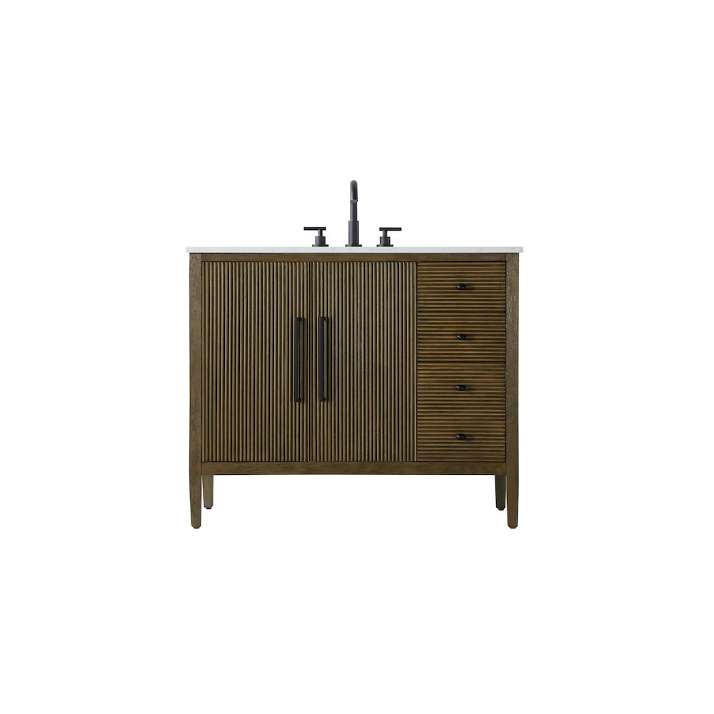 42 inch Single Bathroom Vanity in Hazel Oak