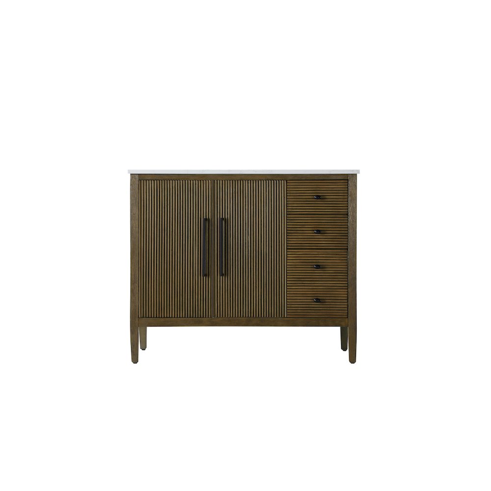 42 inch Single Bathroom Vanity in Hazel Oak