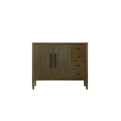 42 inch Single Bathroom Vanity in Hazel Oak