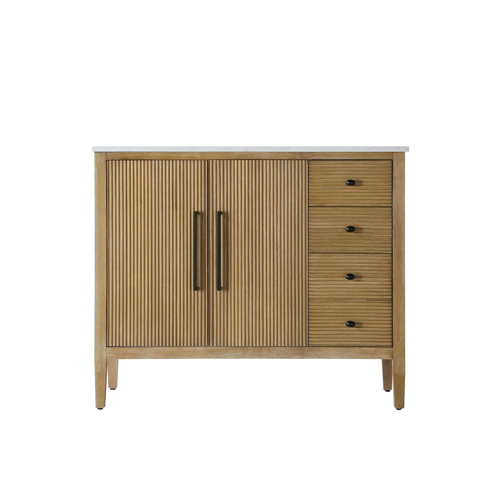 42 inch Single Bathroom Vanity in Linen Oak