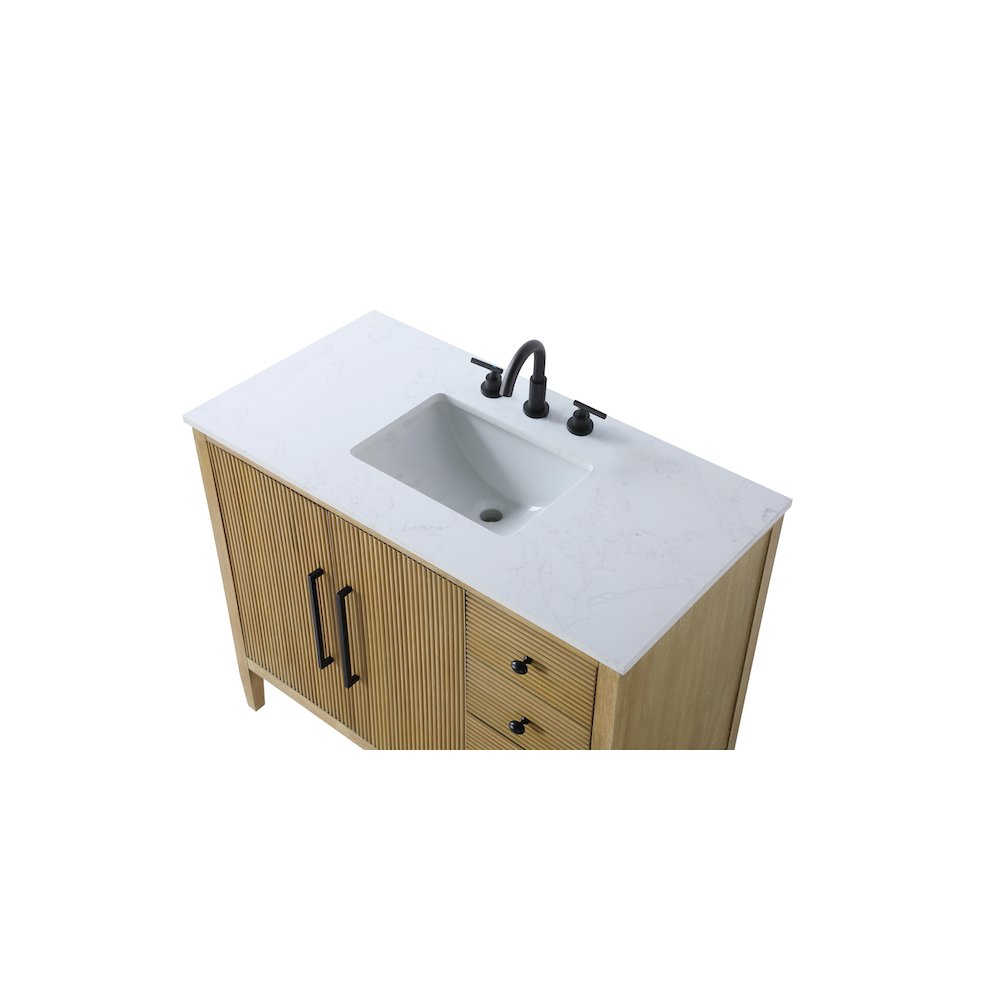 42 inch Single Bathroom Vanity in Linen Oak