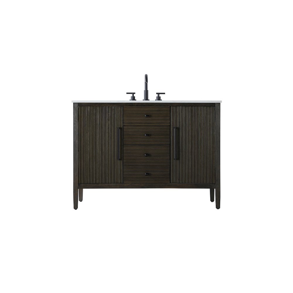 48 inch Single Bathroom Vanity in Chocolate Oak