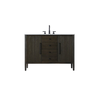 48 inch Single Bathroom Vanity in Chocolate Oak