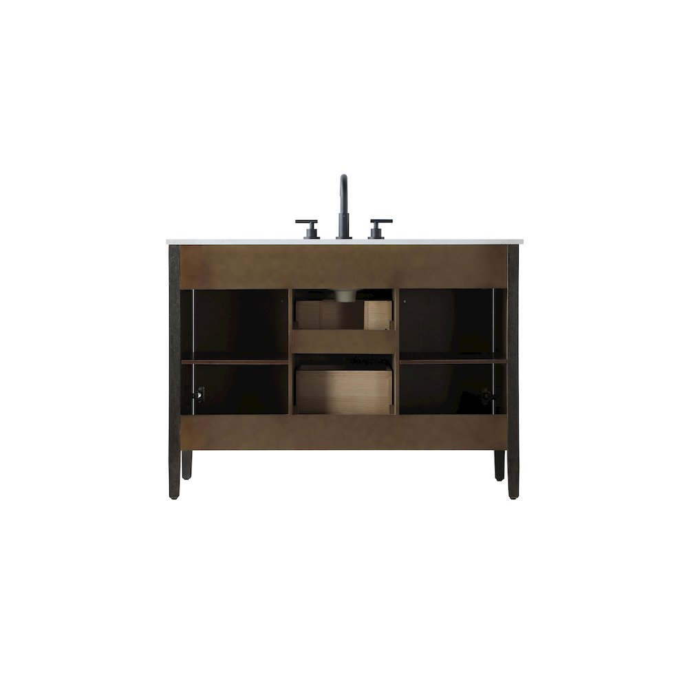 48 inch Single Bathroom Vanity in Chocolate Oak