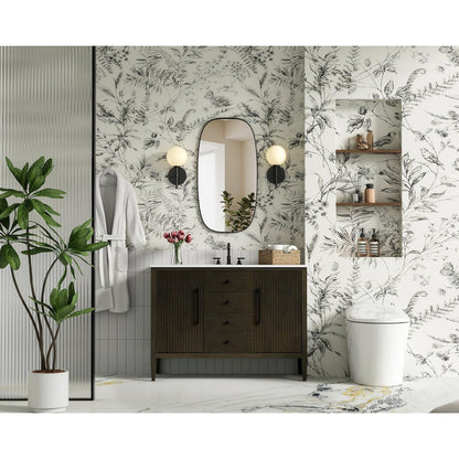 48 inch Single Bathroom Vanity in Chocolate Oak