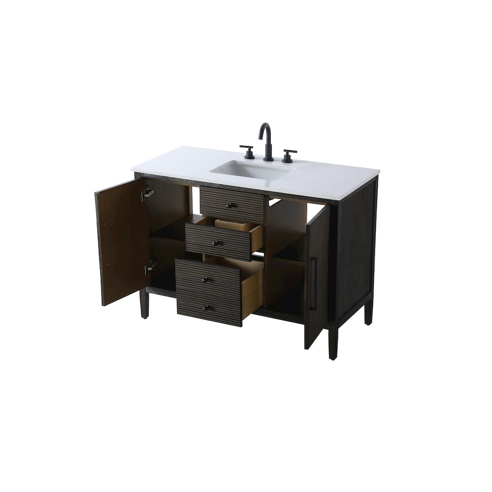 48 inch Single Bathroom Vanity in Chocolate Oak