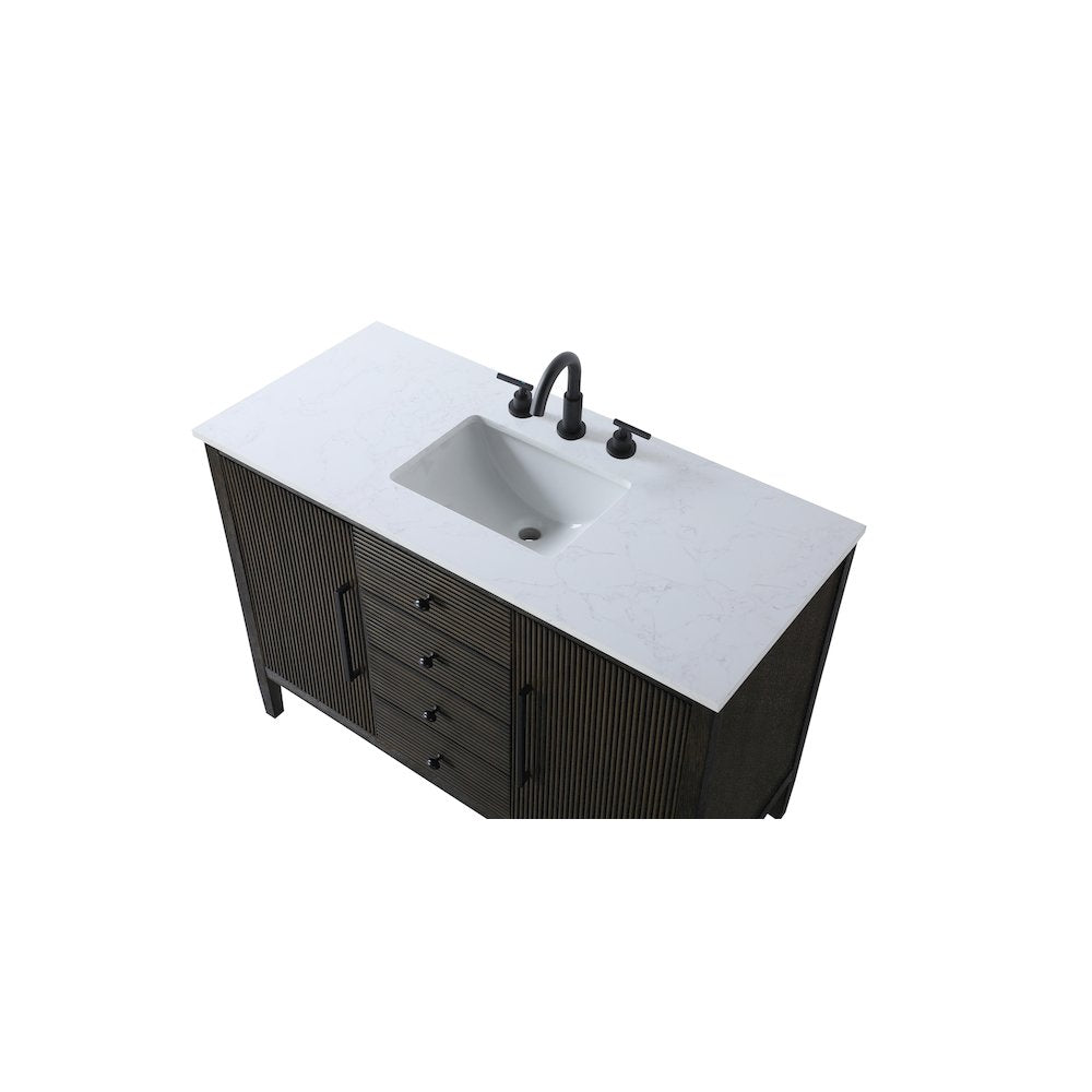 48 inch Single Bathroom Vanity in Chocolate Oak