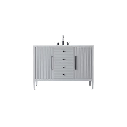 48 inch Single Bathroom Vanity in Grey