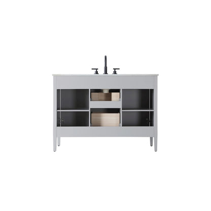 48 inch Single Bathroom Vanity in Grey