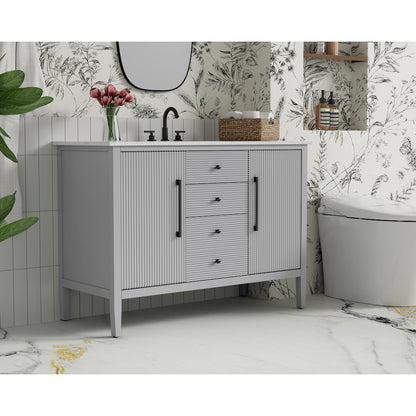 48 inch Single Bathroom Vanity in Grey