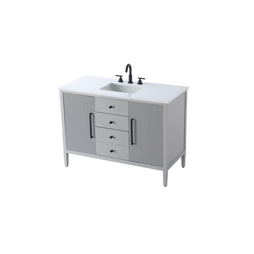 48 inch Single Bathroom Vanity in Grey