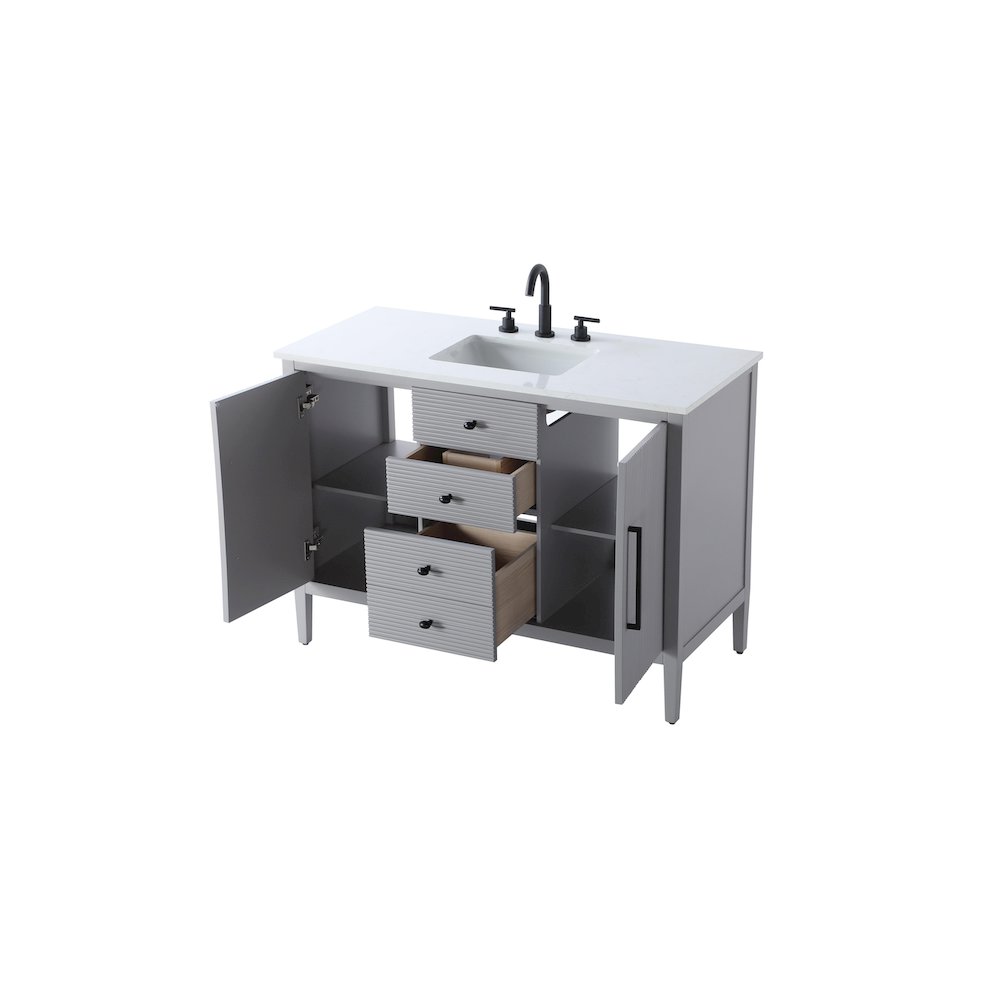 48 inch Single Bathroom Vanity in Grey