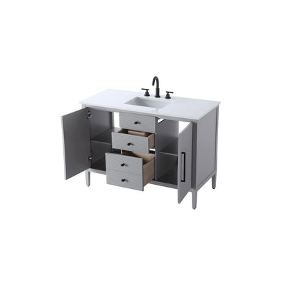 48 inch Single Bathroom Vanity in Grey