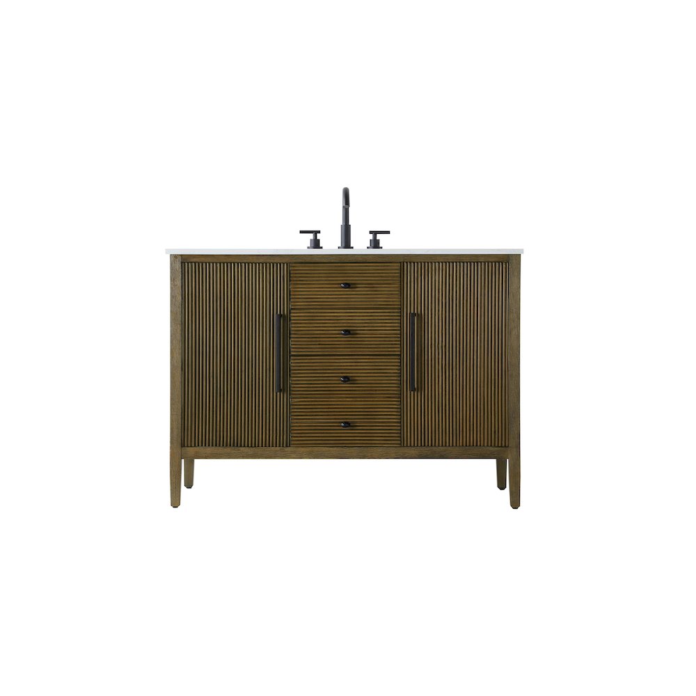 48 inch Single Bathroom Vanity in Hazel Oak