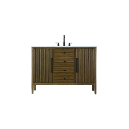 48 inch Single Bathroom Vanity in Hazel Oak