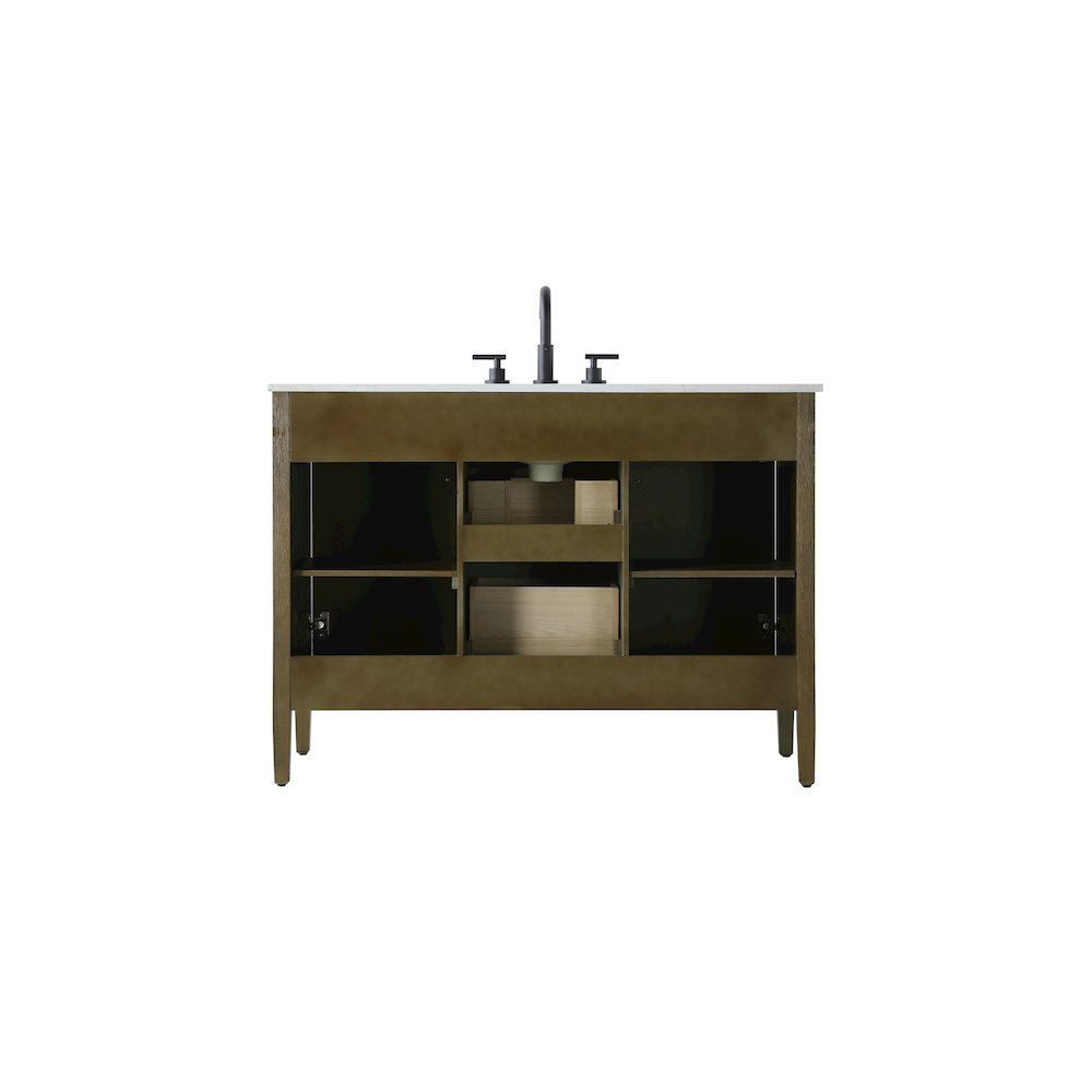 48 inch Single Bathroom Vanity in Hazel Oak