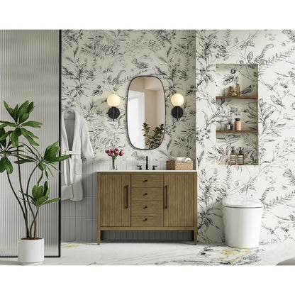 48 inch Single Bathroom Vanity in Hazel Oak