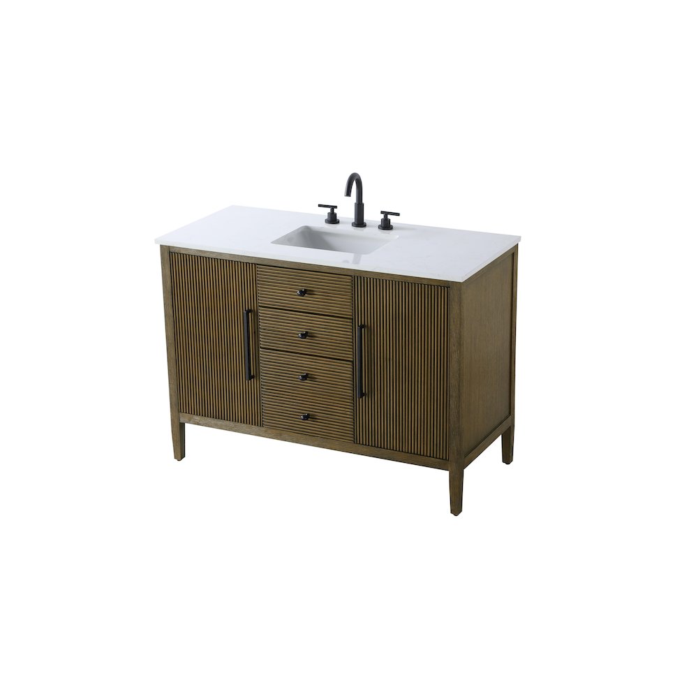 48 inch Single Bathroom Vanity in Hazel Oak