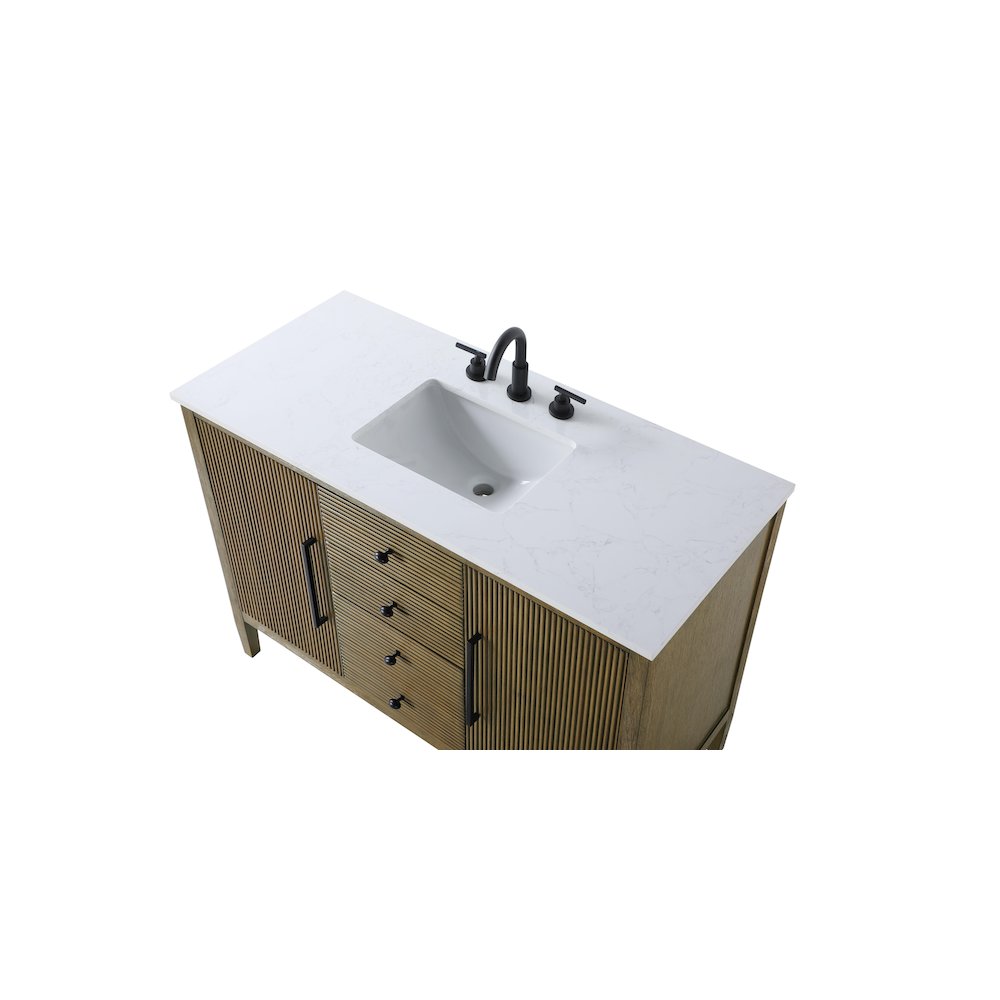 48 inch Single Bathroom Vanity in Hazel Oak