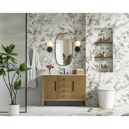 48 inch Single Bathroom Vanity in Linen Oak