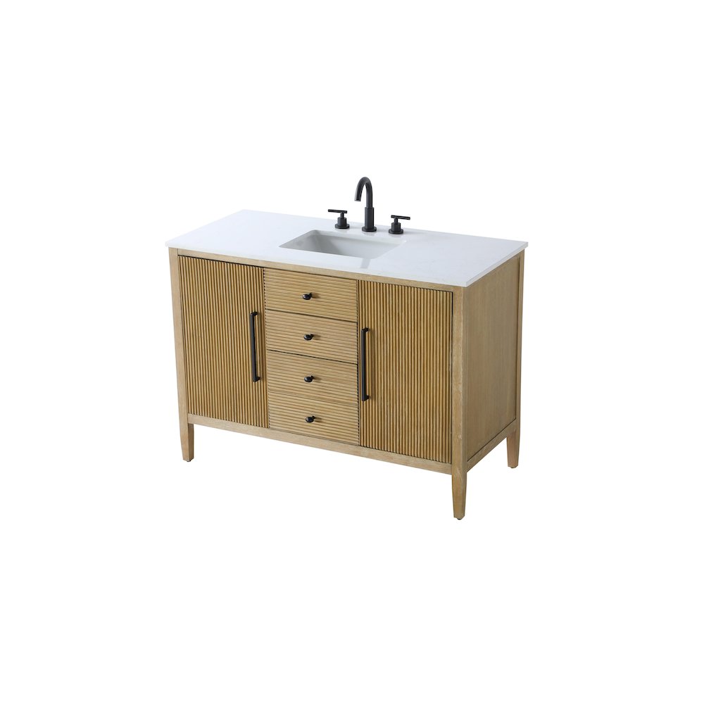 48 inch Single Bathroom Vanity in Linen Oak