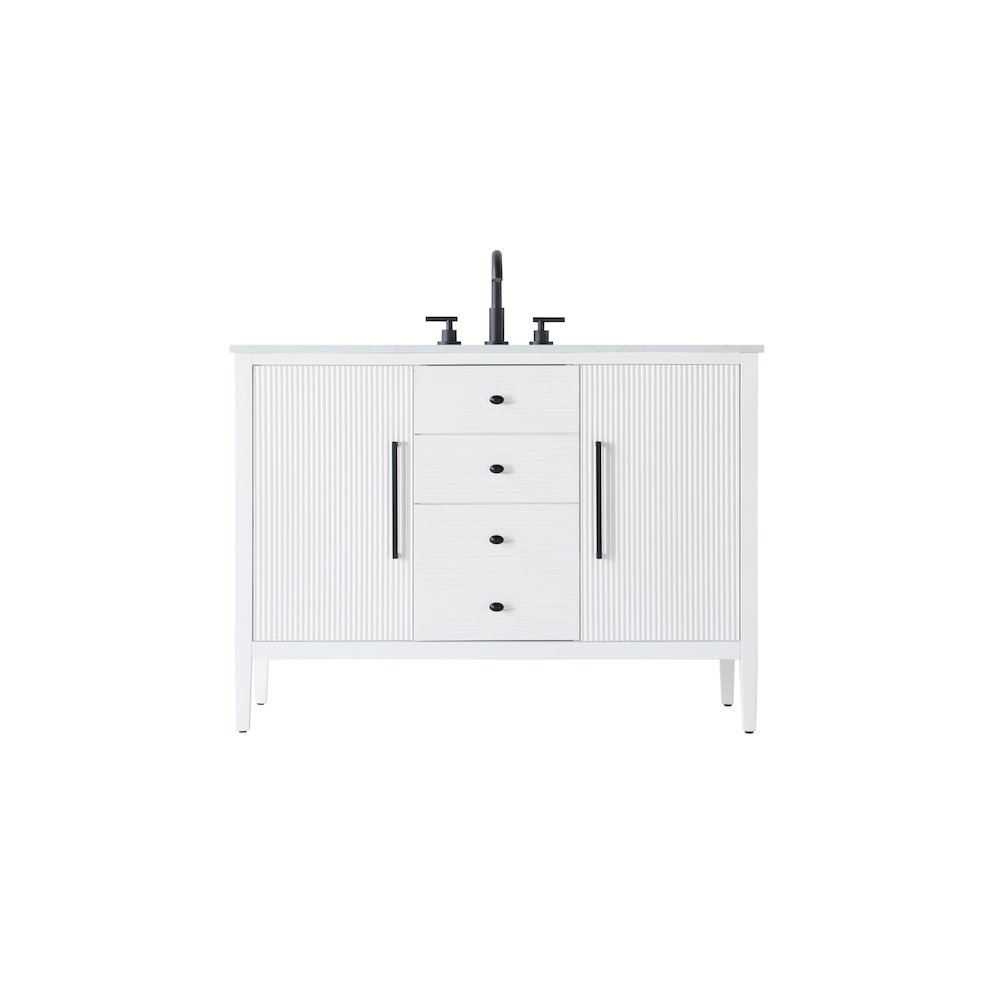 48 inch Single Bathroom Vanity in White