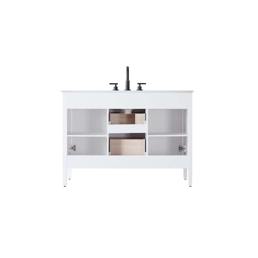 48 inch Single Bathroom Vanity in White