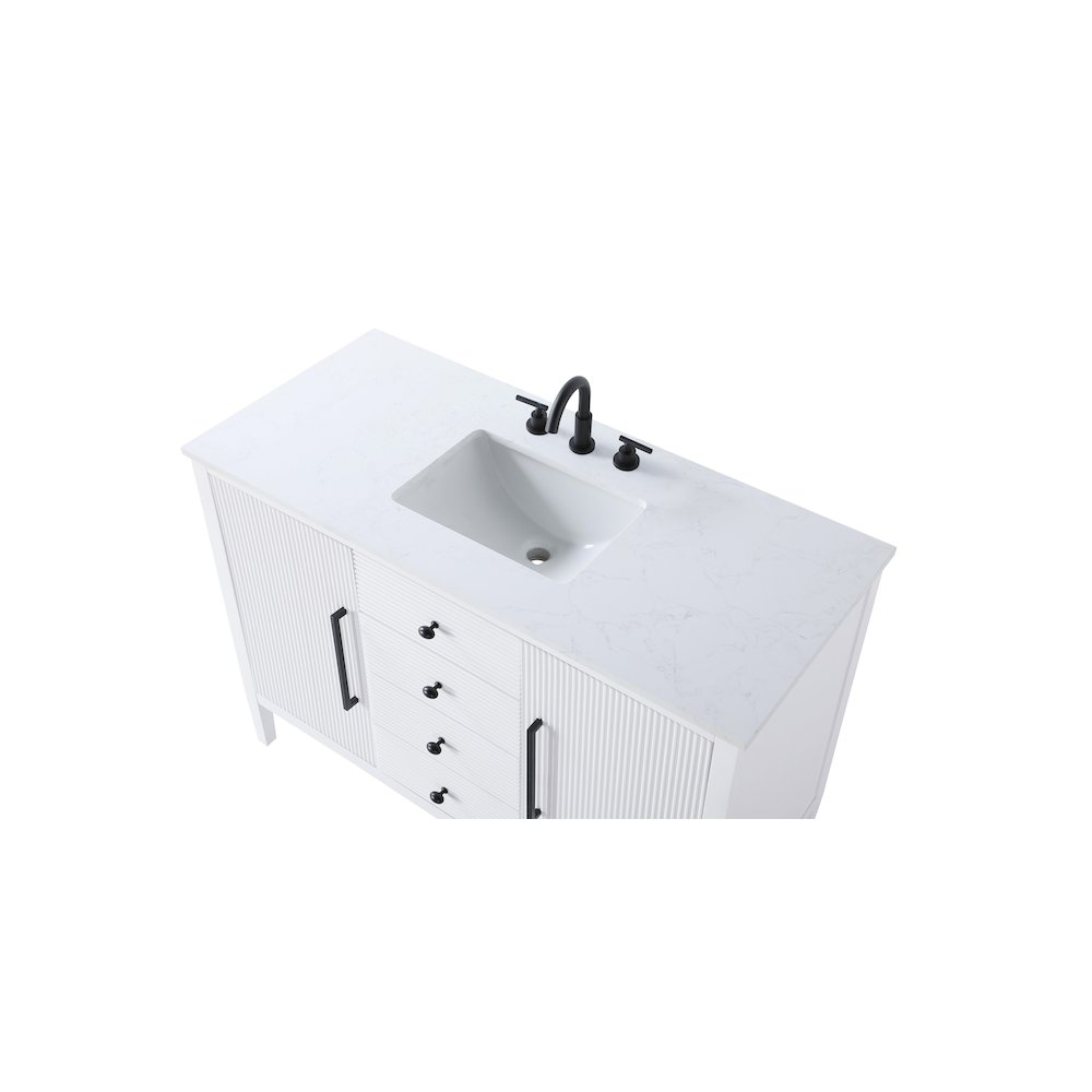 48 inch Single Bathroom Vanity in White