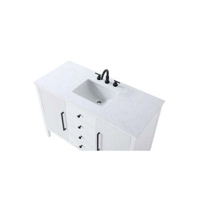 48 inch Single Bathroom Vanity in White